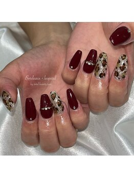トータルビューティーローズ(Rose)/フラッシュレオパードネイル