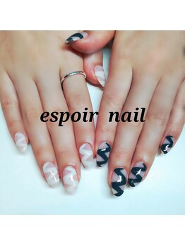 ネイルアンドアイラッシュサロン エスポアール(nail&eyelash salon espoir)/うねうねアート 90分コース
