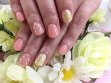 プルミエ ネイル(Premier Nail)/ラインにストーンをのせて♪
