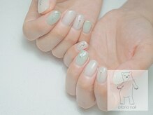 オトナネイル(otona nail)/シャビーシックな一輪フラワー