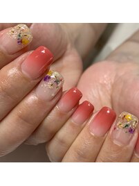 押し花ネイル