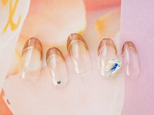 ア ネイル(A nail)/ハートネイル　フレンチ