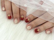 ディーネイル 池袋(D-nail)/【森】大人気 いちごネイル