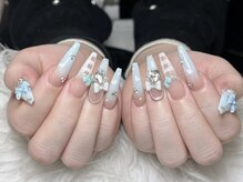 Eli Nails 新宿【エリネイルズ】《長さだし専門店/つけ放題/持ち込み/スカルプ》/グラデーション、チェックネイル