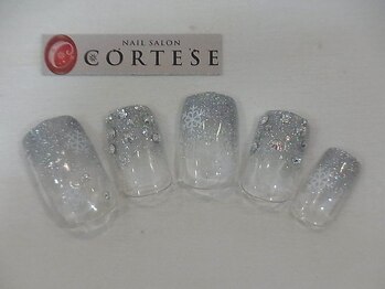 雪の結晶・ラメ・マシンオフ無し