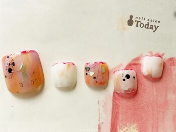ネイルサロン トゥデイ 心斎橋店(Today)/foot art¥10500