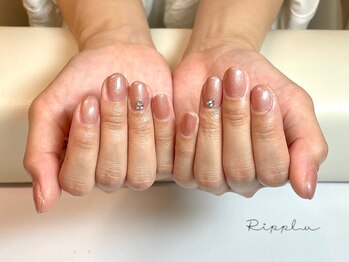ネイルハウス リップル/【ワンカラー+ストーン】
