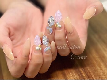 シーアン(C-ann)の写真/《持ち込みデザインOK》主役級のネイルで煌めく指先に＊イベントやシーンに合わせたカラー×デザインが◎