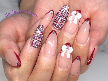 アン ジョーヌドラゴ/【ロングネイル】ツイードネイル