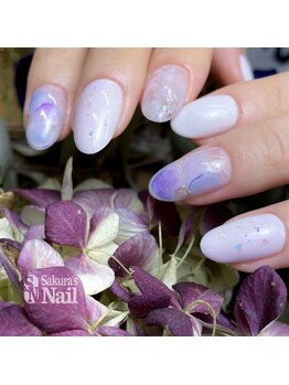 サクラズネイル 警固店(Sakura's nail)/『紫陽花nail』