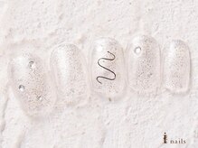 アイネイルズ 横浜WEST店(I-nails)/キラキラワイヤーストーン7480円