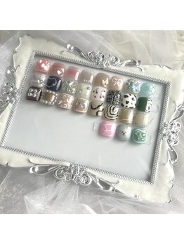 フット親指アート