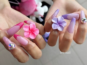 レオネイル(leo nail)の写真/【アートし放題90min★全員¥8800】丁寧なケアでとびきり美しく!!パーツ&カラー300種類以上ご用意◎