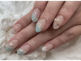 (中原)キレイめ波ネイル