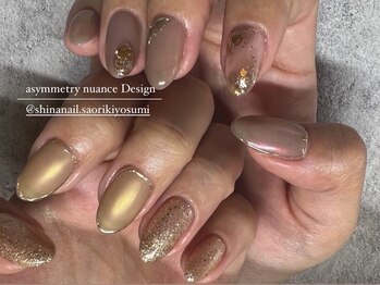 シナネイル 清澄白河店(SHINA NAIL)/アシンメトリーネイル♪