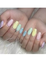 モモ(Momo)/パステルカラーネイル