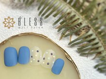 ネイルアンドアイラッシュ ブレス エスパル山形本店(BLESS)/さらさらマットでシースル☆