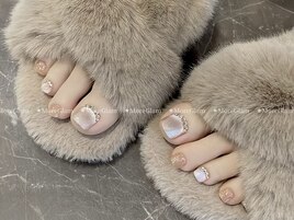 フットネイル 定額　夏ネイル