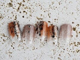 塗りかけオレンジブラウン