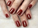 ボルドーワンカラーネイル