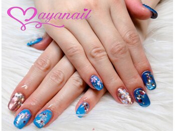 アヤネイル(ayanail)/マグネットミラーネイル!