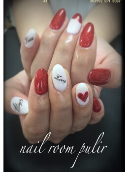 ネイルルーム プリル(Nail Room pulir)/バレンタインネイル♪