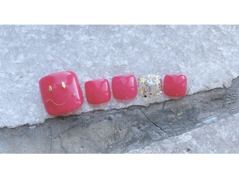 08ネイル(08 nail&school)/ニコちゃんネイル☆