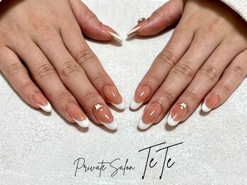 テテ(TeTe)/王道白フレンチネイル