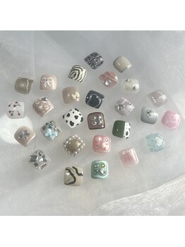 フット親指アート