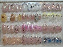 ネイルアンドまつげエクステ リッチエイト 原宿店(Rich8)の雰囲気（オフ無料色変え可/キャンペーン定額¥6980~韓国パーツ定額¥7980~）