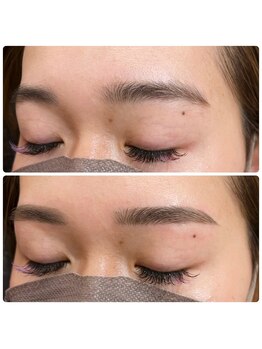 アイラッシュサロン ブラン イオンモール天童店(Blanc)/before/after★美眉スタイリング