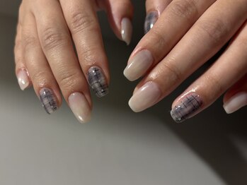 ネイルズ ララ(nails Lala)/ブルーチェック