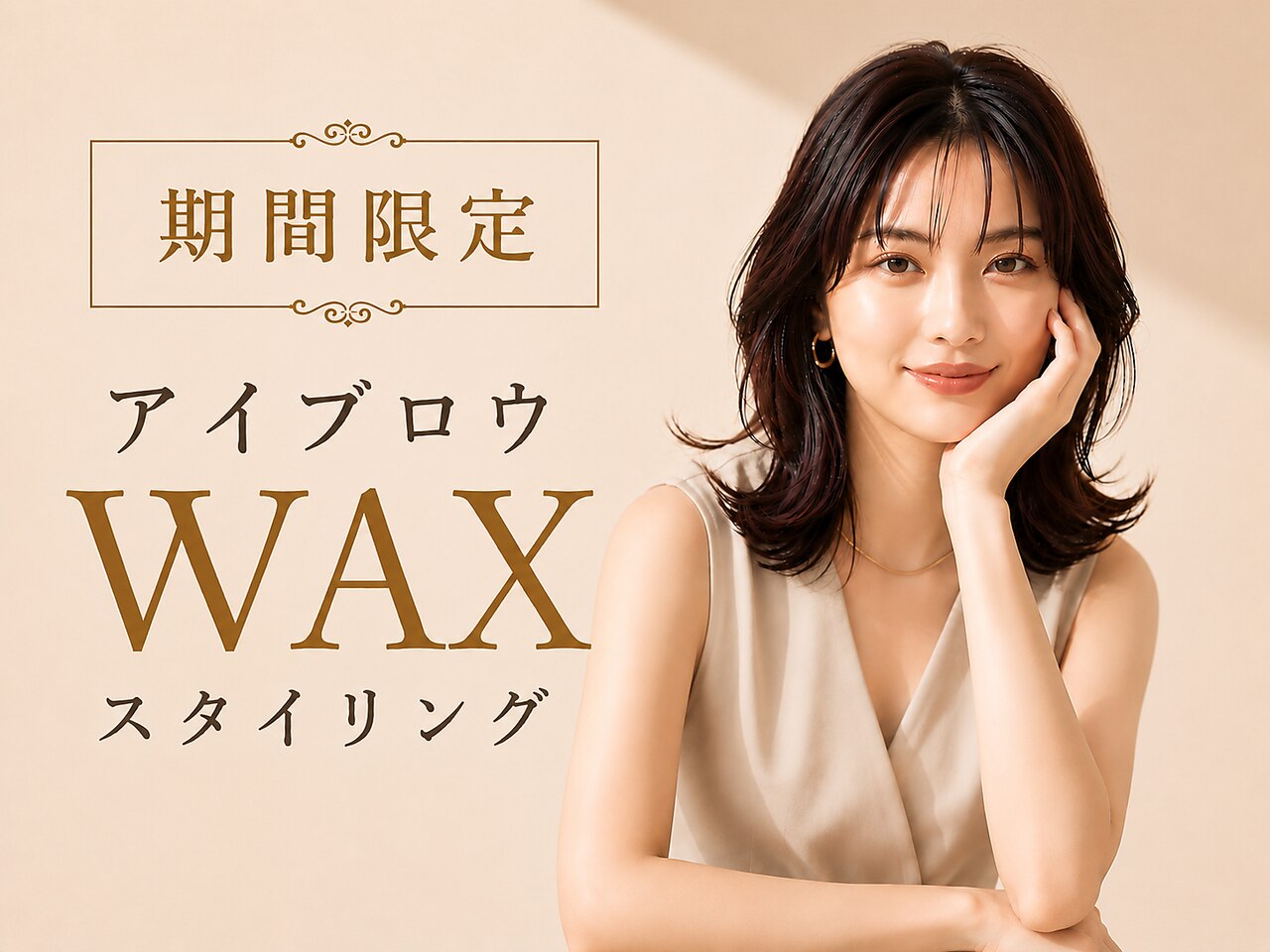 新規 ≪平日12時〜15時限定≫ 眉毛アイブロウWAXスタイリング ￥4200⇒￥3900