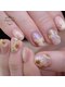 ピオニーネイル(peony nail)の写真/7月は夏空に咲くひまわり。透明感ある偏光マグネットと合わせた、涼やかで上品な夏ネイルです。