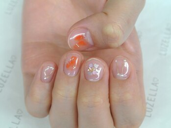ルズ エラ プライベートネイルサロン(Luz ella private nail salon)/たらしこみ水彩アート♪