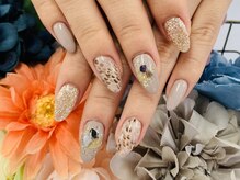 ダブルネイル(Double Nail)/【ほり】パイソン柄