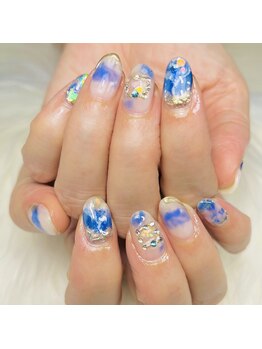 カメレオンネイル/ブルーネイル