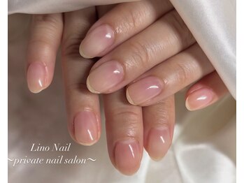 リノネイル(Lino Nail)/クリアネイル/補強/シンプル