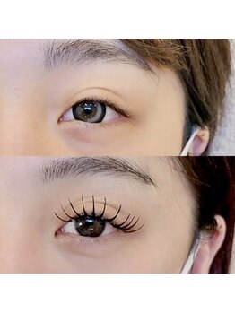 クローバーナチュレ(clover nature)の写真/［パリジェンヌ×エクステ］”マツエクをしても上がって見えない/目に被ってしまう“ はパリエクで解決。