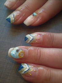 Vフレンチアートネイル