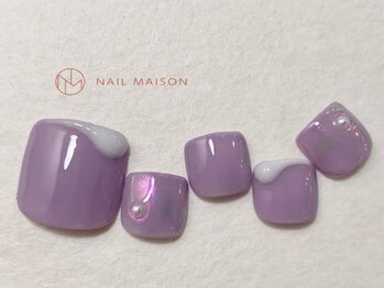 ネイルメゾン 梅田(NAIL MAISON)/紫オーロラポップ韓国フット