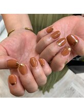 アバネイル 藤が丘(AVA NAIL)/【秋色ミラーネイル】