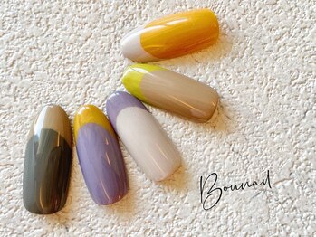 ボネール(nail ＆ eyelash Bounail)/ハンド　フレンチ　ゴージャス