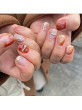 プリュネ(Prune)/オレンジ/ブラウン/ニュアンス