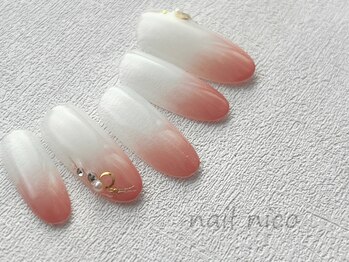 ネイルニコ(nail nico)/お正月2段グラデ水引ネイル¥9000