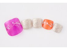 アトリエプラスエヌ(Atelier+N)/【フットネイル】水風船