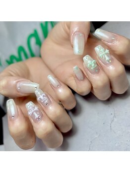 #オーロラネイル