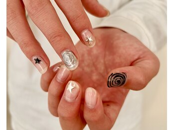 シエルビューティークロップ(Ciel Beauty CROP)/クリア個性派ネイル★