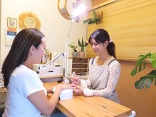 リネイル(linail.)の雰囲気（緑沢山のアットホームなプライベートサロンです♪）