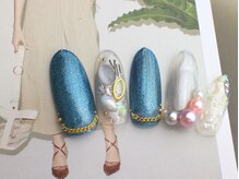 ネイルサロン ティディ(TIDY)/夏秋スモーキーパール